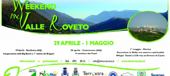 Weekend in Valle Roveto 29 aprile – 1 Maggio